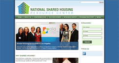 Desktop Screenshot of nationalsharedhousing.org